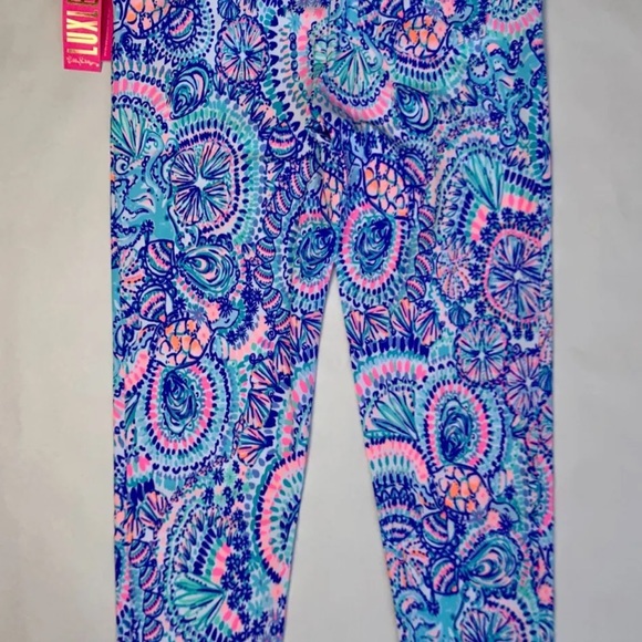Lilly Pulitzer Corso pant Blue grotto commotion in the ocean size 6 worn once! - Picture 2 of 15
